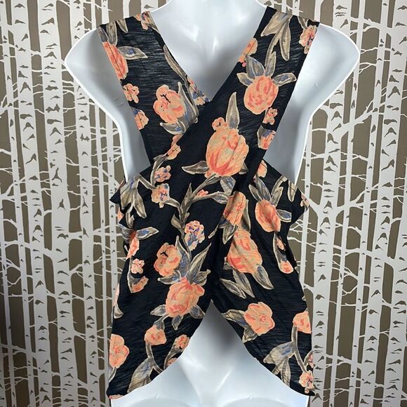 Floral Print Cross-Back Tank Top sz S - Picture 6 of 13